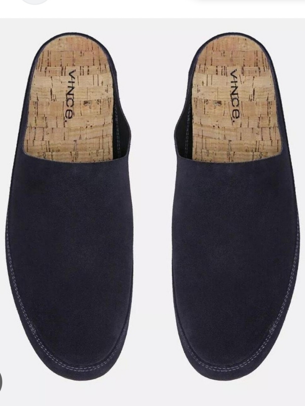 Vince Men's Alonzo Suede Backless Loafters Size 9 Brown